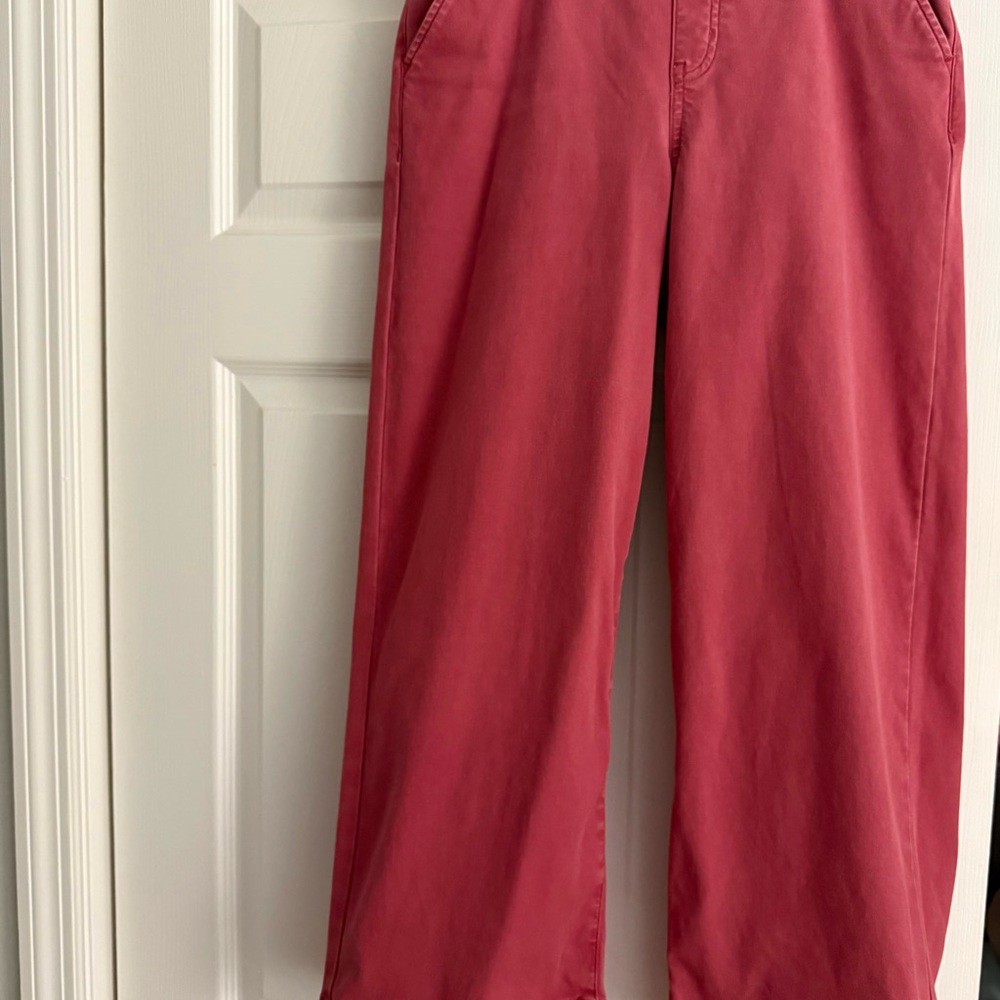 Spanx Stretch Twill Red Cropped Pant - Picture 3 of 5